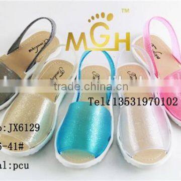 jelly color fashion ladies sandal