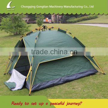 green two layers person fast auto open tent