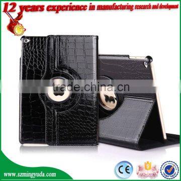 PU leather Rotating case For iPad Air case , lowest price rotating flip leather case for iPad 5/Air