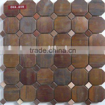 hexagon mosaic floor tiles