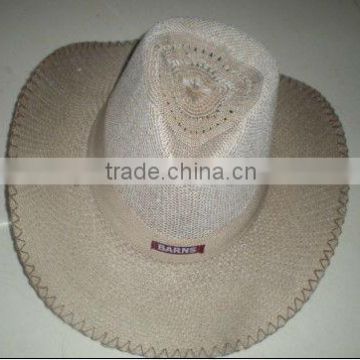 string knitted braid weave plait cowboy hat