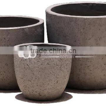 Round Lightweight Concrete Pot