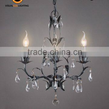 Traditional Chandelier Light MC4061-3SB Crystal Chandelier Vintage Lighting Ceiling Lamp