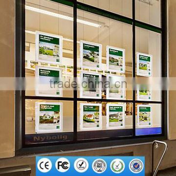 Estate Agent Hanging Acrylic Led Edge-lit Window Display