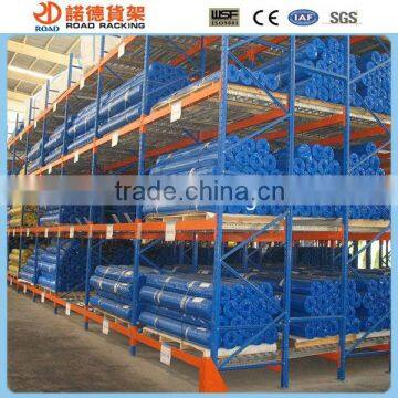 Warehouse heavy equipment storage rack system