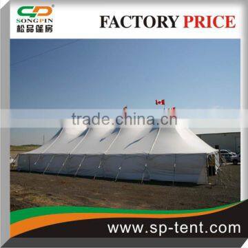 Cheap steel Tensile Poles Tents for sale 60ftx100ft enclosed white plain sidewalls