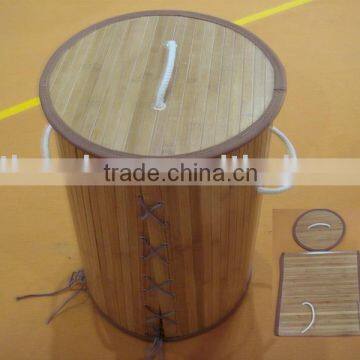 bamboo laundry basket