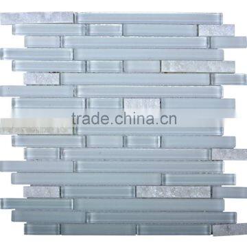 New Arrival Kitchen Backsplash Designs Premium Crystal Mosaic Tiles