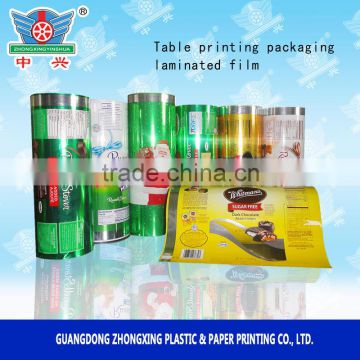 Custom pet lamination roll film for food packing machine