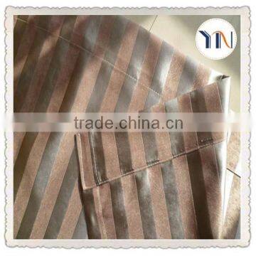 100%polyester stripe blackout curtain fabric