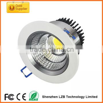 High Lumen High power led ceiling light/ cob led downlight 30w 3w 5w 7w 10w 15w 20w optional