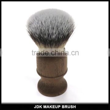 New design wholesale Wooden handle Beard brush Synthetic hair Shaving Knot Hard Nylon shaving brushes with private label