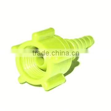 plastic ABS Oxygen connector Chirstmas Tree Adaptor DISS Outlet Connector Green Nipple Connector.