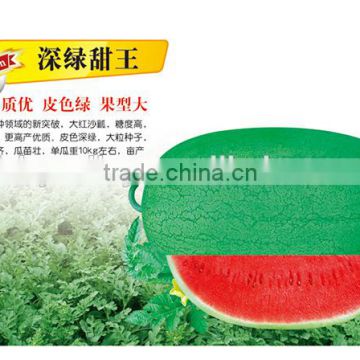 Chinese hybrid f1 Watermelon Seed For Planting-Deep Green Sweet King