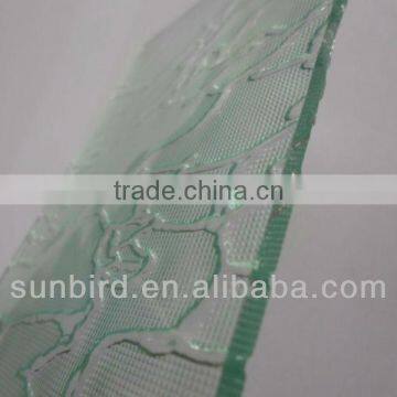 Dark Green refletive glass curtain wall/6mm Dark green coated glass/Dark green refletive sheet glass