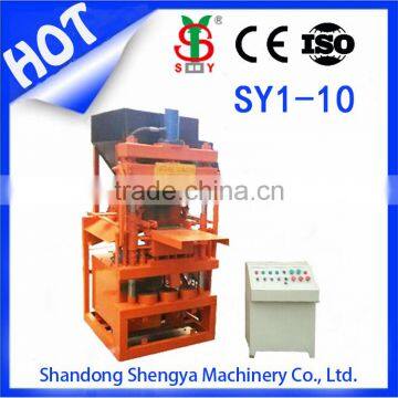 SY1-10 machine for making clay blocks ecological interlock pavering block making machine