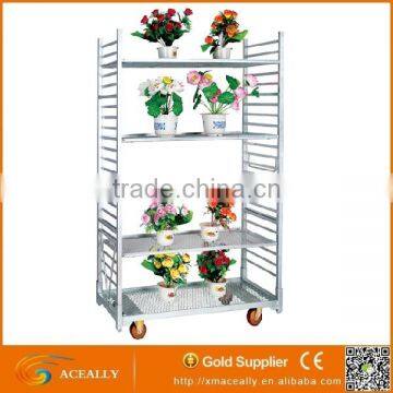 Galvanized Metal Galvanized Garden Flower Trolley