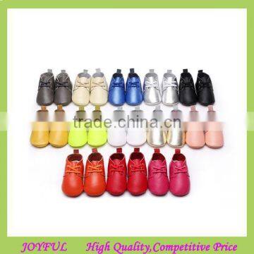 Top quality genuine leather baby oxford shoes wholesale soft sole baby shoe moccasins