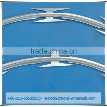 Stainless steel razor wire/ razor blade wire/ razor security barbed wire