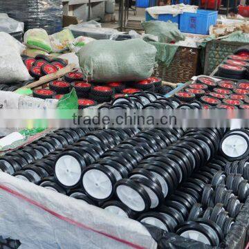 White Plastic Rubber Lawnmower Lawn Push Mower Wheel 8+ Inch Diameter photo-5