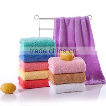 China Micro Coral Fleece Microfiber Towel For Beach