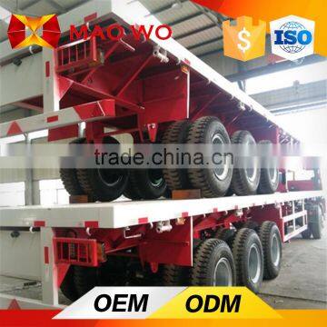 China Manufacturer 3 Axle 40ft Flatbed Container Trailer photo-4