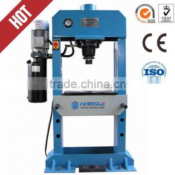 40T Hydraulic gantry workshop press machine, HARSLE Brand small press punch, drawing press door machine from manufacturer