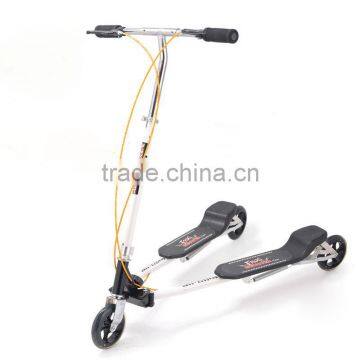 Good quality!!!large adult frog kick scooter 3 wheels