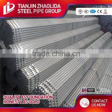 ASTM A53 GR A B ERW Building Material Q195 Q235 Erw Welded Pre Galvanized Round Structure Steel Pip of Weight per Ton photo-2