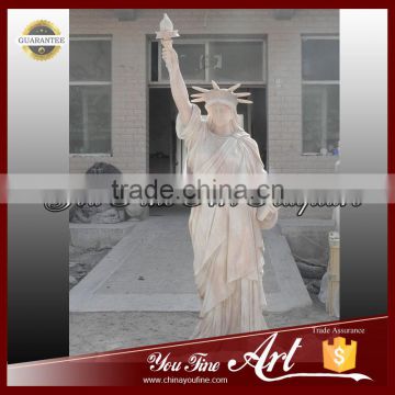 Large Outside Marble Liberty Goddess Statue