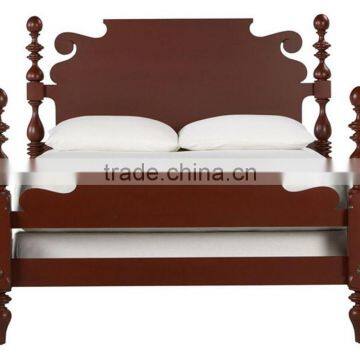 American Style Solid Wood Double Bed, Post-modernism Simple Wooden Bed, Customized Color Double Bed (BF01-X1160) photo-4