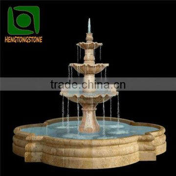 Hand Carved 3 Tier Marble Water Fountain