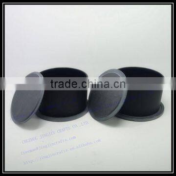 600ml Cylinder Glass Candle Cup With Slate Stone Lid photo-5