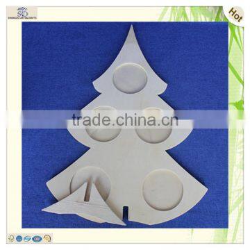 Laser Cutting Christmas Tree Shaped Craft Wooden Photo Frame photo-4