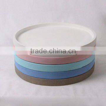 OEM Wholesale Cheap Oval Cement Concrete Plate/ Fruit Tray With Print photo-3
