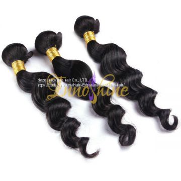 Wholesale  Natural Virgin Remy Indian Human body wave human hair weft/weaving