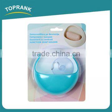 Toprank Hot Sale Bathroom Wall Sucker Soap Holder Suction Cup Plastic Hanging Soap Holder photo-2