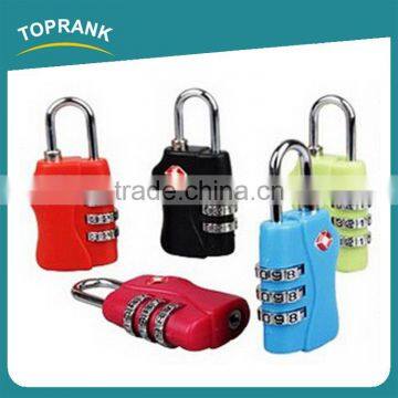 Toprank Promotional Tsa Approved Combination Luggage Zipper Lock 3 Dial Combination TSA Lock For Luggage Bag photo-3