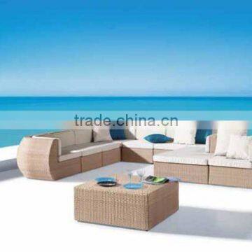 Cheap Rattan Garden Sectional Sofa Design in Outdoor Furniture