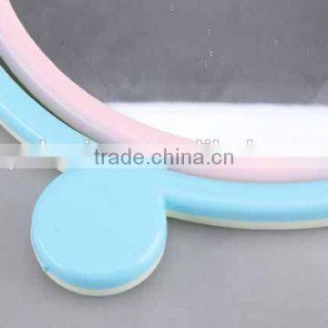Colorful Round Plastic Double Sided With Double Round Foot Base Mirror photo-2