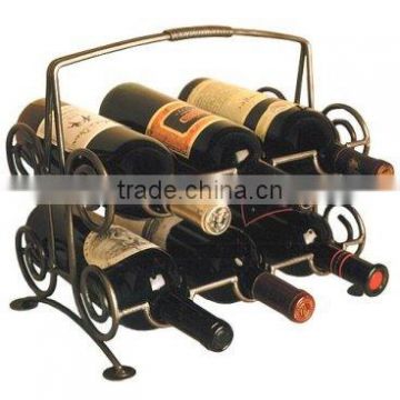 wrought iron wine rack