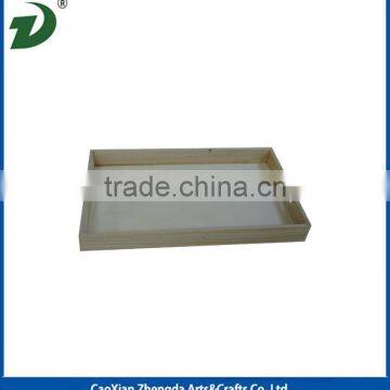 Unfinished Solid Wooden Fruit Tray photo-3