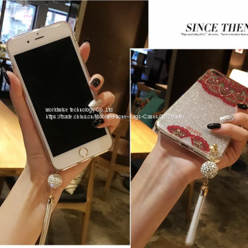 Chinese Style Diamond Cell Phone Housing Silicone Mobile Phone Cases for IPhone7/7Plus/6/6s/6plus/6splus Soft Tpu Shell photo-3