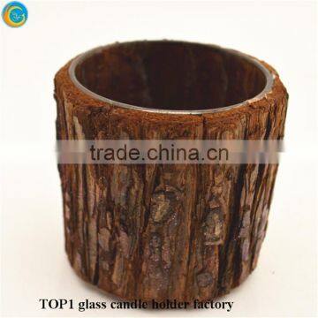 2 oz Mason Jars in Bulk Glass Candle Votives With Wood Cover photo-3