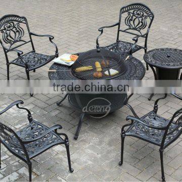 Cast aluminium garden furniture