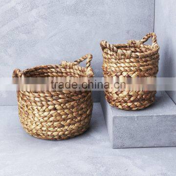 Vietnam Wholesale Water Hyacinth Storage Laundry Basket photo-6