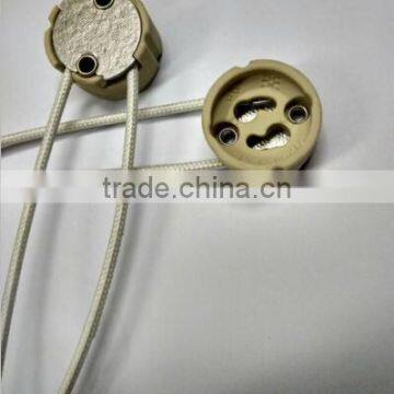 Hot Selling GU10 Porcelain Halogen Lampholder With Cable photo-3