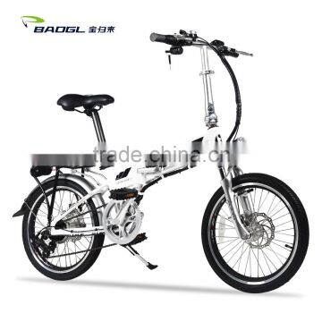 20inch folable tube battery bike electric folding bike with bafang brushless hub motor