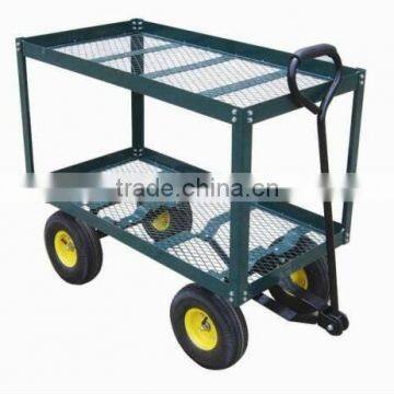 double-deck garden trolley