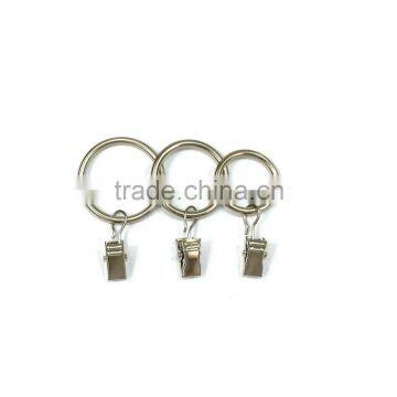 Chrome Plated ID30mm & OD37mm Rod Ring With Clip Hanging / A Ring With A Clip / Iron Curtain Ring With Clip photo-2
